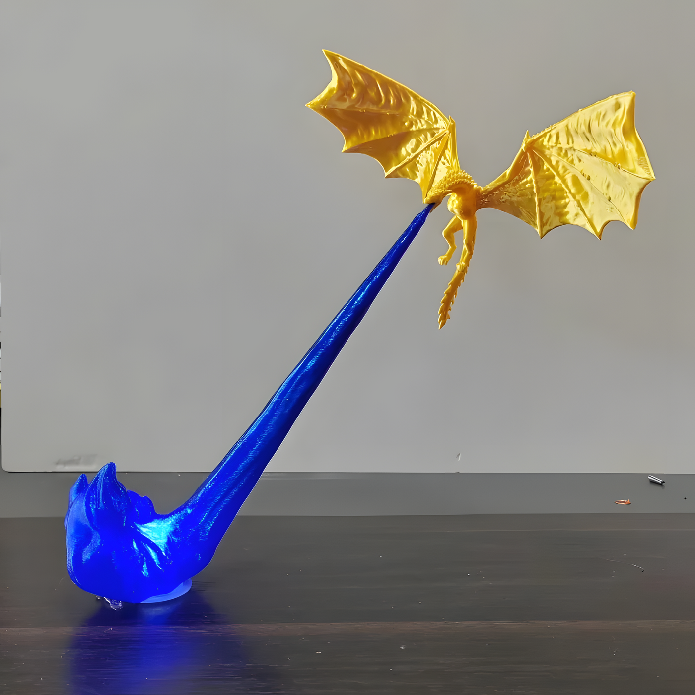 Fire-Breathing Dragon Bookshelf Statue