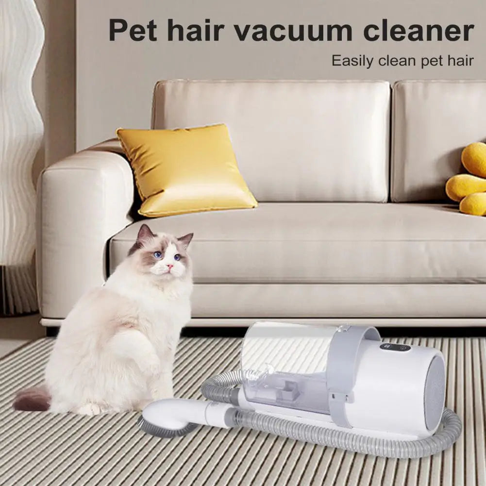 Dog Grooming Vacuum Kit - 6-in-1 Deshedding & Clipper Set with 2.5L Suction Bin | Collects Loose Hair As You Groom | Low-Noise, Built for Heavy Shedders