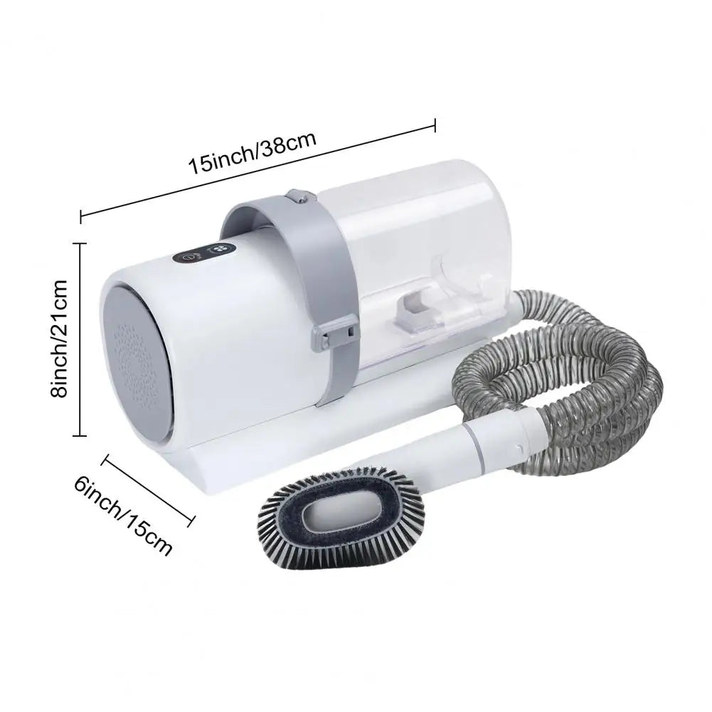 Dog Grooming Vacuum Kit - 6-in-1 Deshedding & Clipper Set with 2.5L Suction Bin | Collects Loose Hair As You Groom | Low-Noise, Built for Heavy Shedders