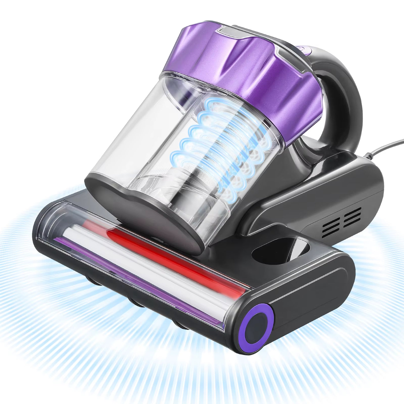 Mattress Vacuum Cleaner - 18kPa Handheld Deep Cleaner with HEPA Filter & Heated Ultrasonic Head | For Mattresses, Sofas, Car Seats & Pet Beds | See Exactly What Comes Out